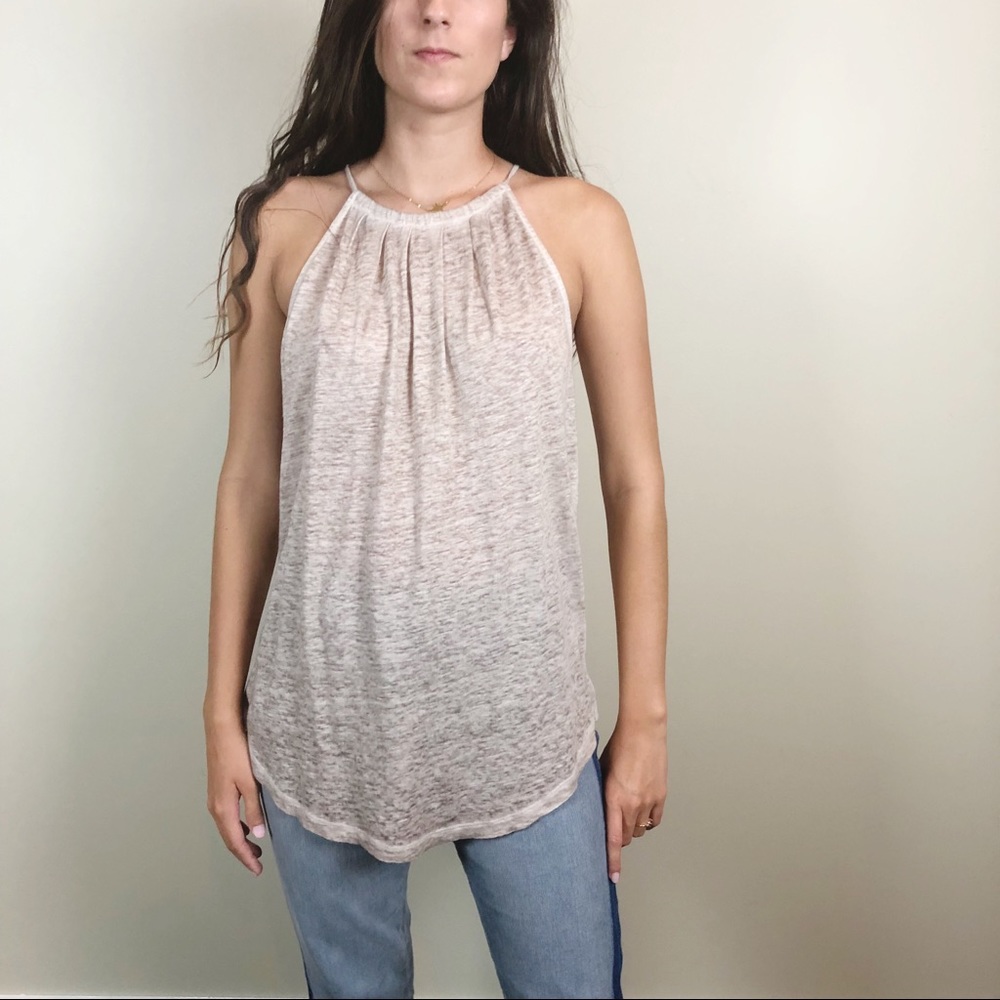 REVOLVE Joie Amarey B Linen Tank in Sandshell